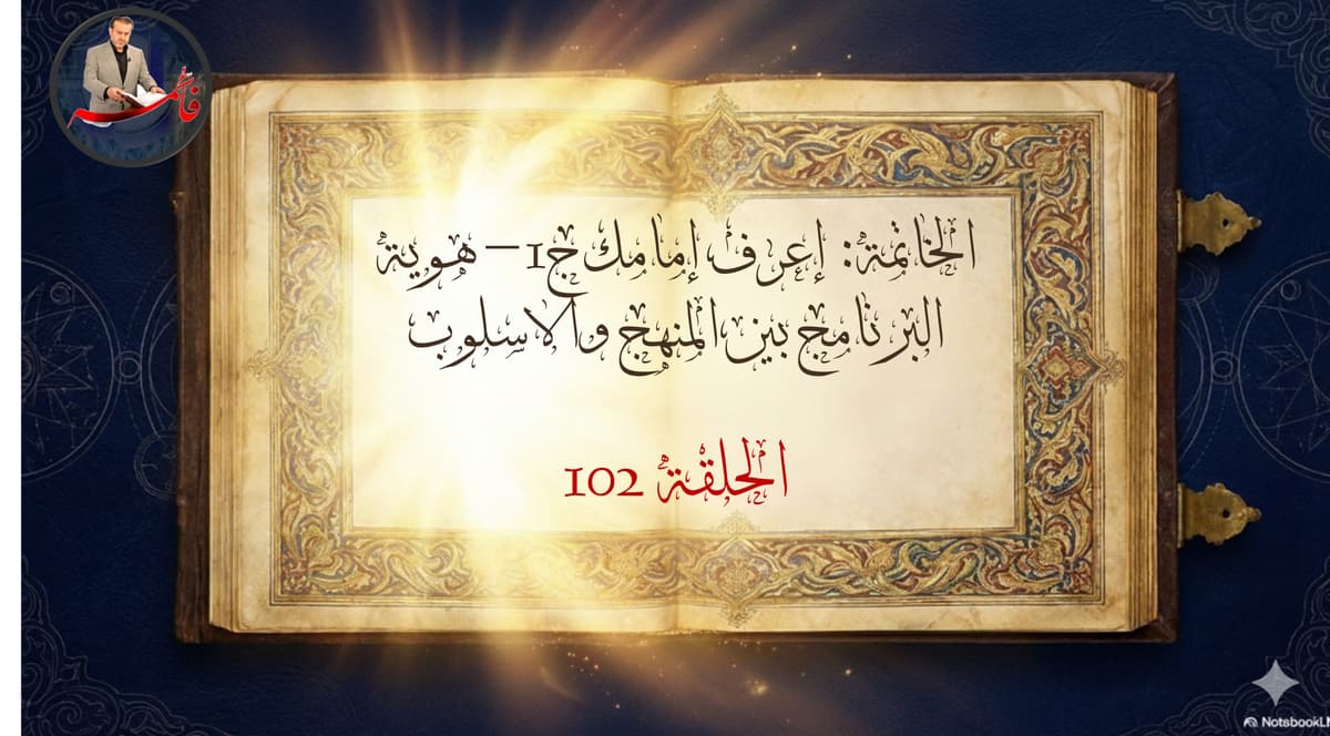 الخاتِمةُ – الجزء الرابع من ملفّ الكتاب والعترة – الحلقة ١٠٢ – إعرف إمامك ج١ – هويّة البرنامج ما بين المنهج والأسلوب