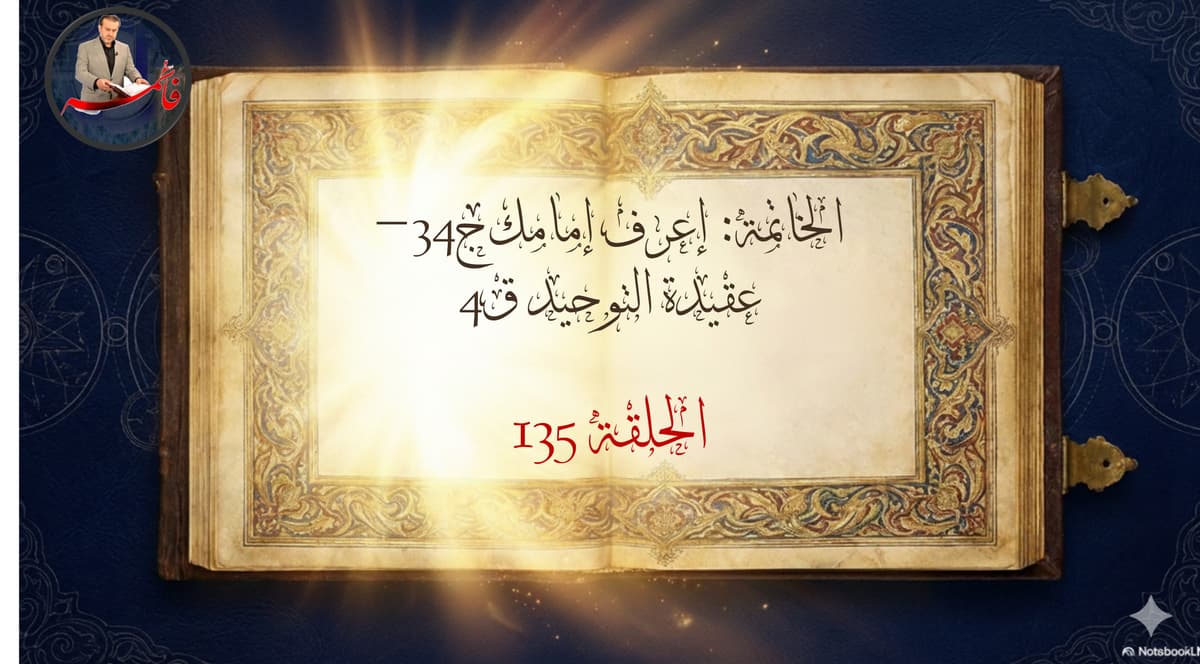 الخاتِمةُ – الجزء الرابع من ملفّ الكتاب والعترة – الحلقة ١٣٥ – إعرف إمامك ج٣٤ – شؤون عقيدة التوحيد ق٤